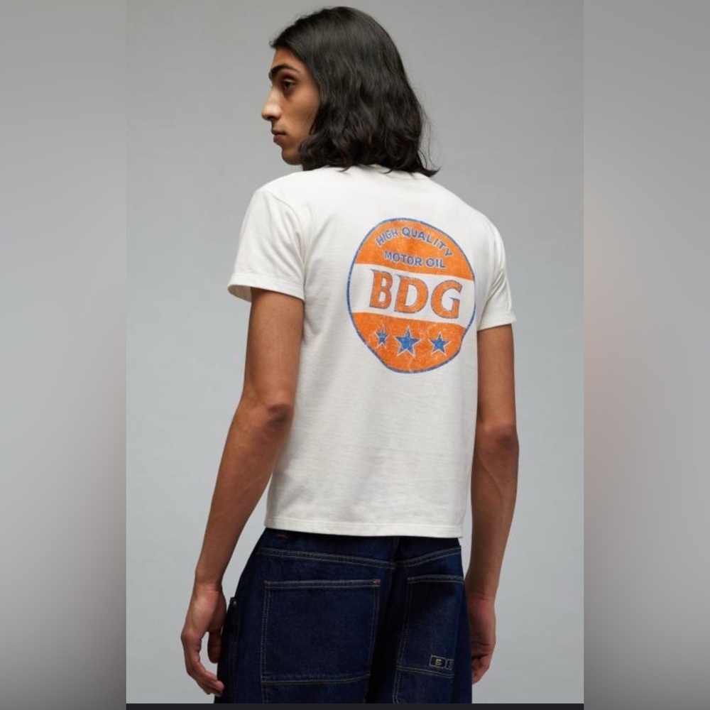 BDG Cream Crew Neck Tee